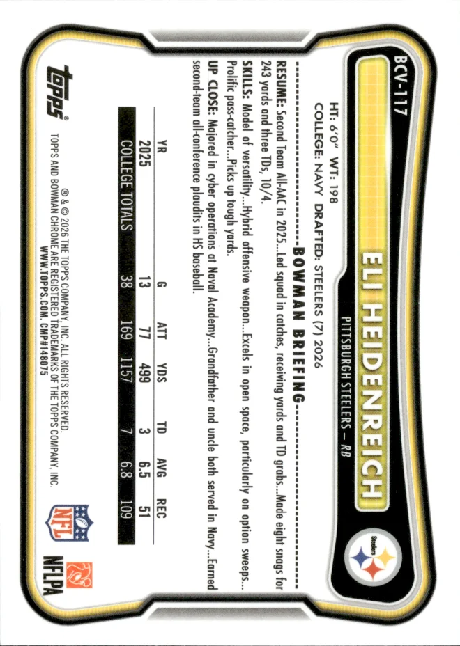 Eli Heidenreich card back