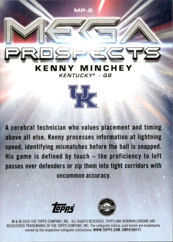 Kenny Minchey card back