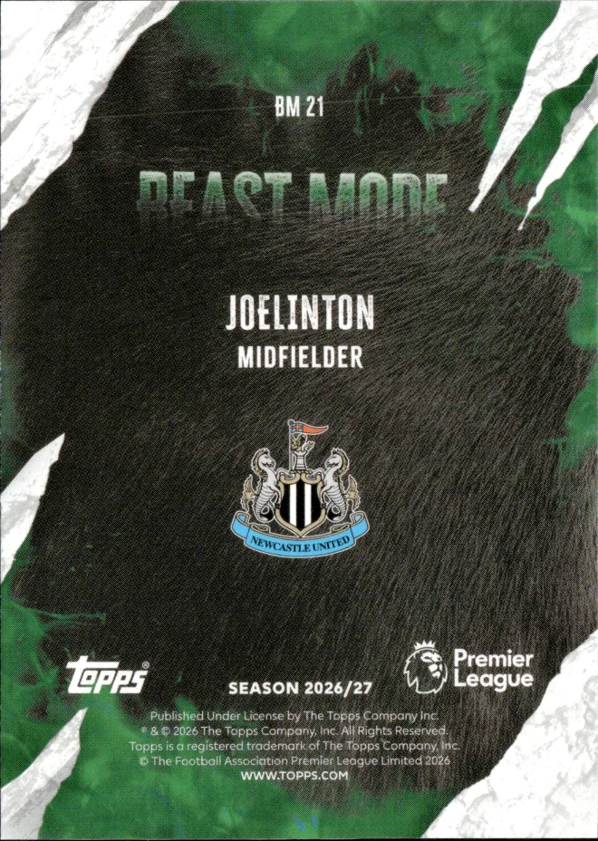 Joelinton card back