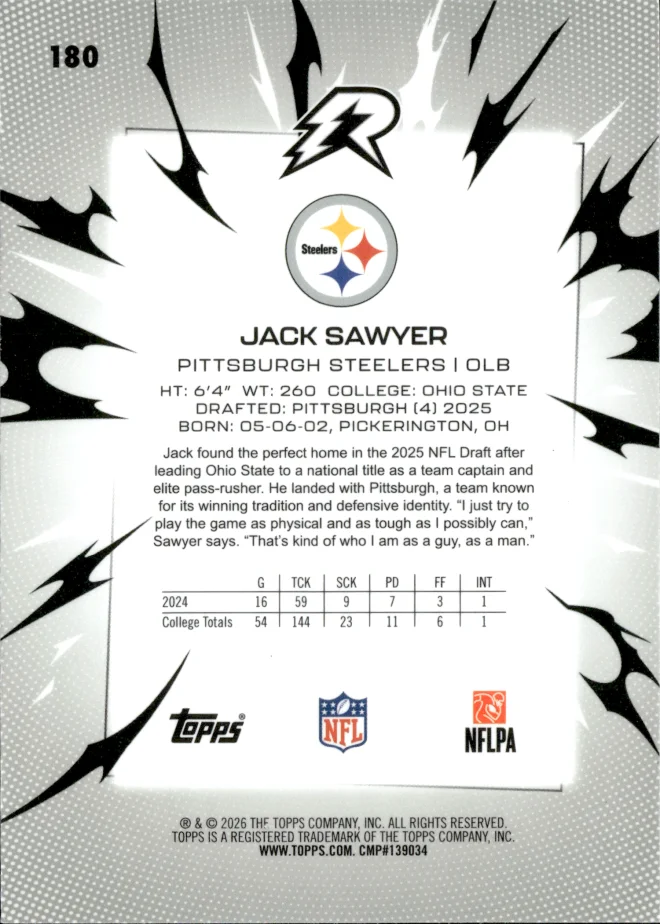 Jack Sawyer card back