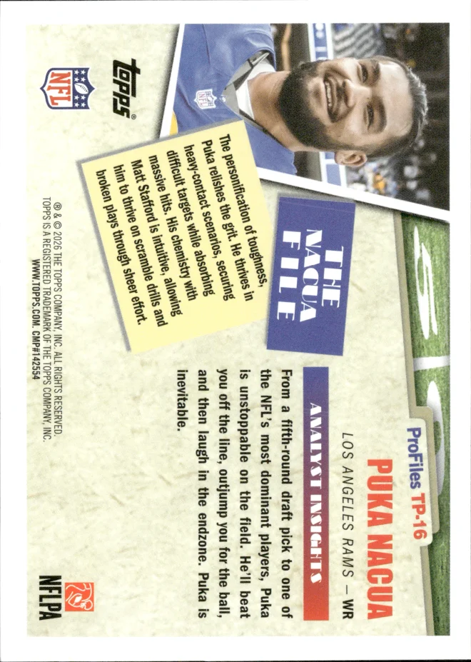 Puka Nacua card back