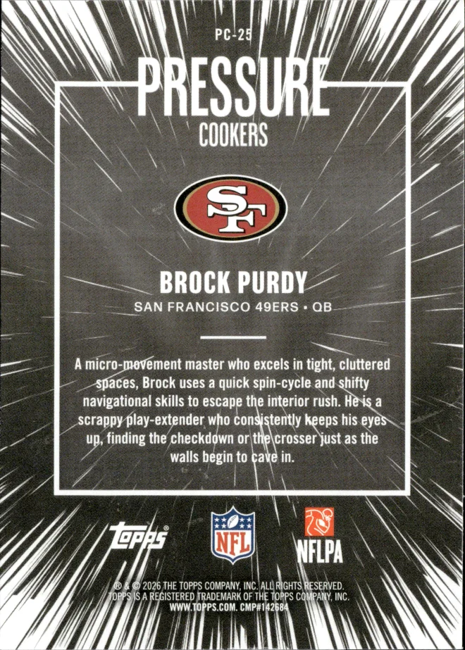 Brock Purdy card back
