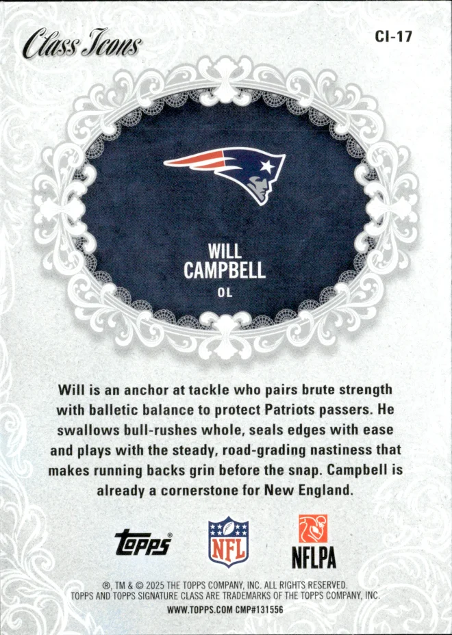 Will Campbell card back