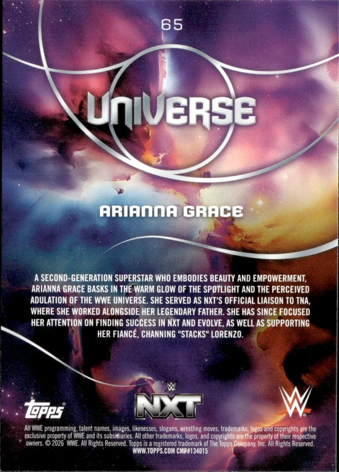 Arianna Grace card back