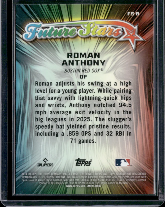 Roman Anthony card back