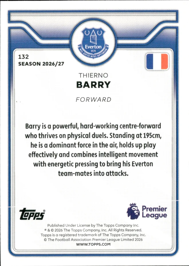 Thierno Barry card back