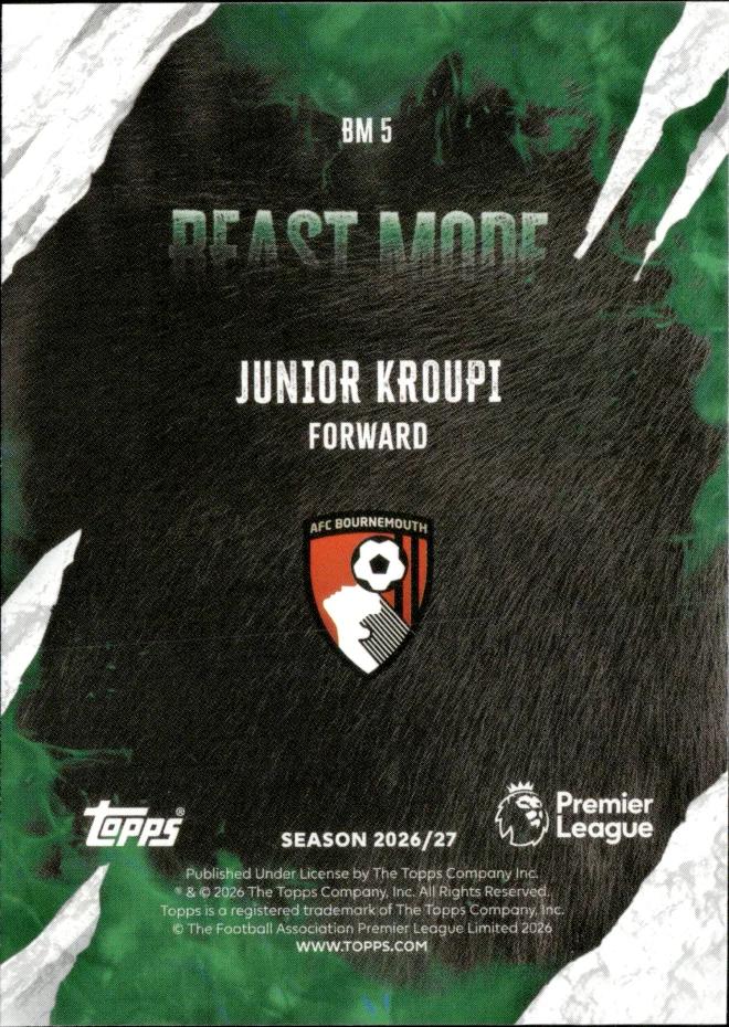 Junior Kroupi card back