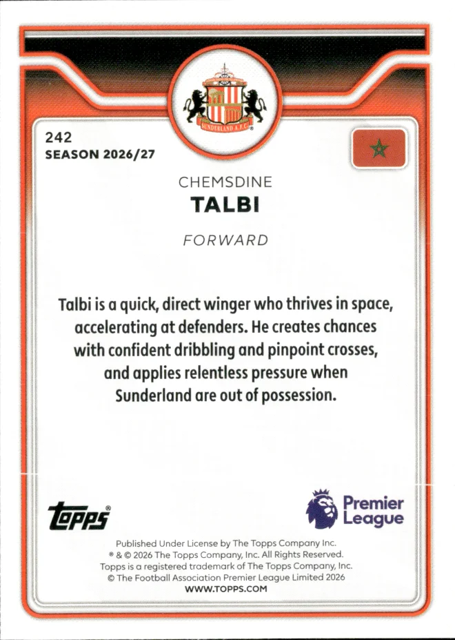Chemsdine Talbi card back