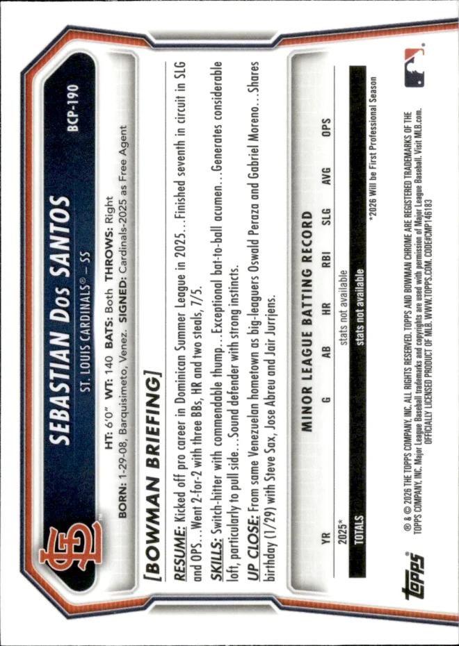 Sebastian Dos Santos card back