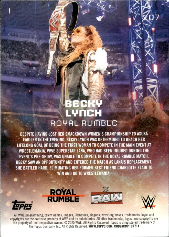 Becky Lynch card back