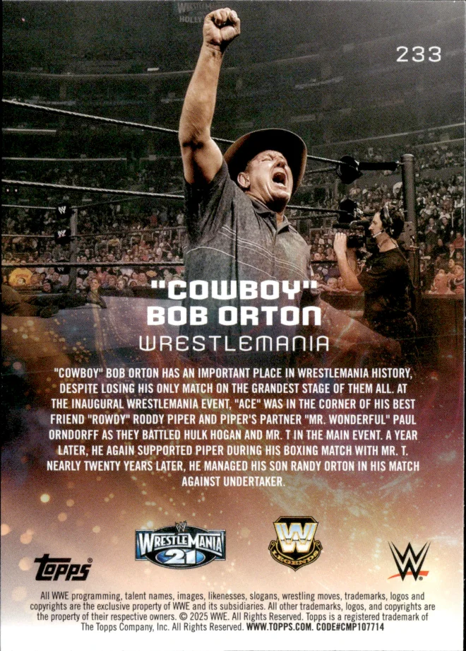 "Cowboy" Bob Orton card back