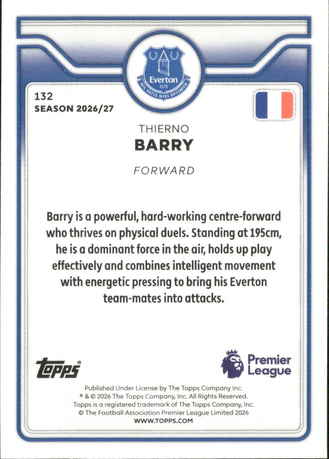 Thierno Barry card back