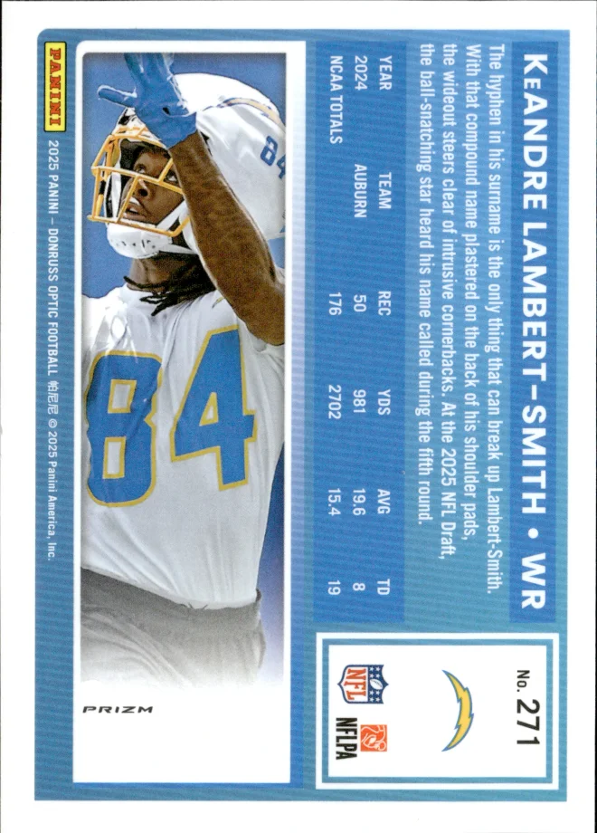 KeAndre Lambert-Smith card back