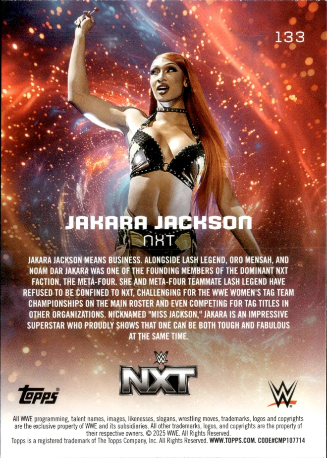 Jakara Jackson card back