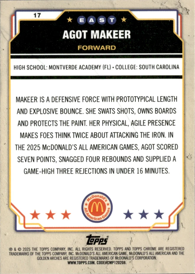 Agot Makeer card back