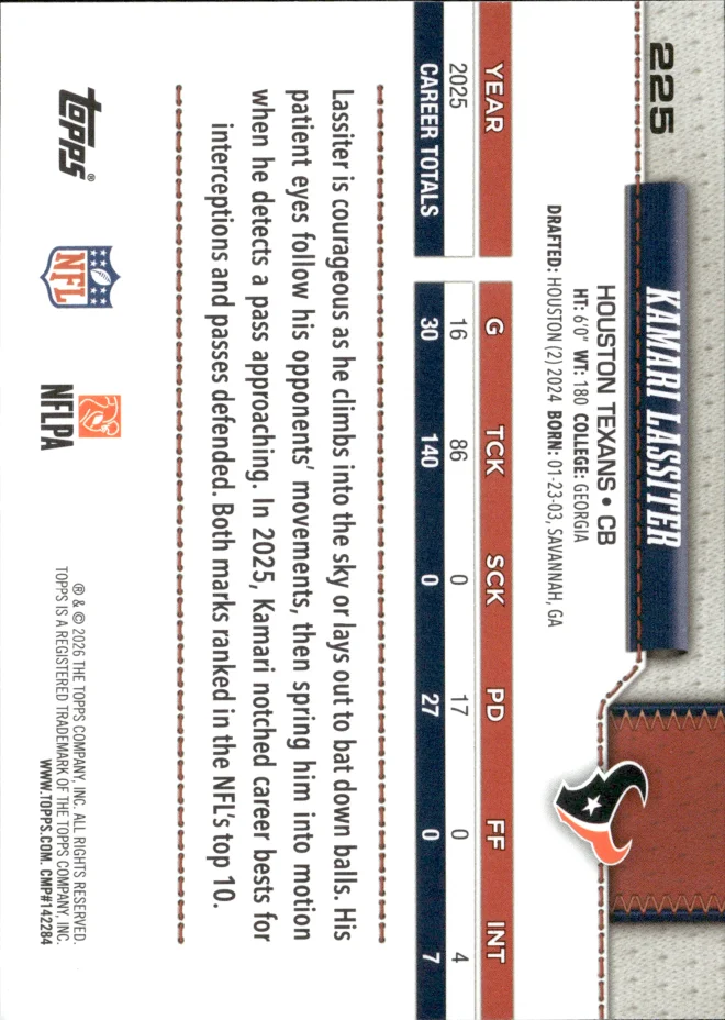 Kamari Lassiter card back
