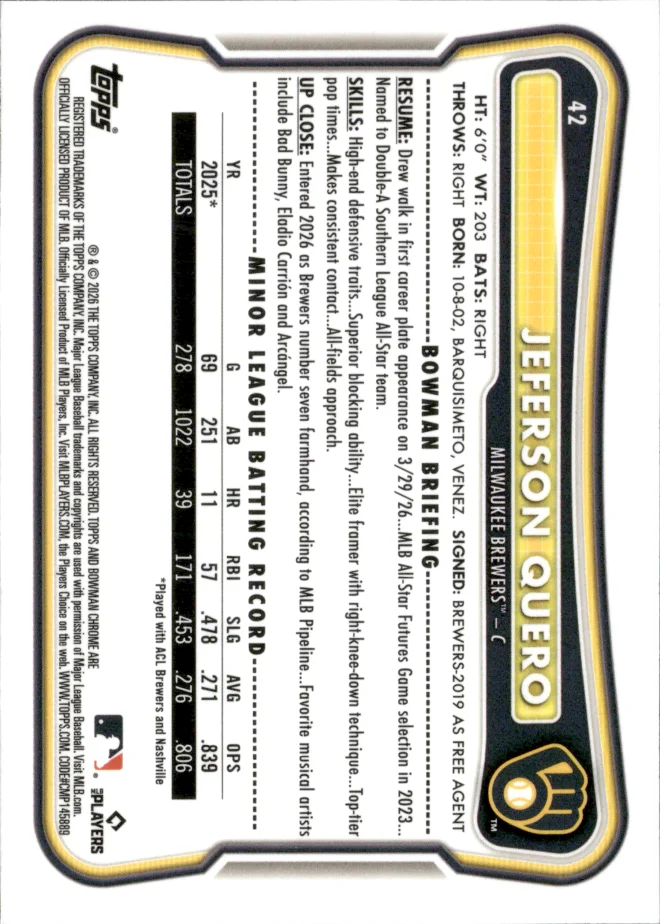 Jeferson Quero card back
