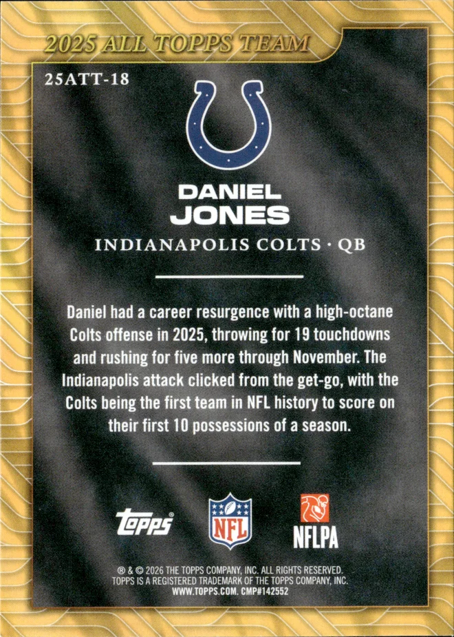 Daniel Jones card back