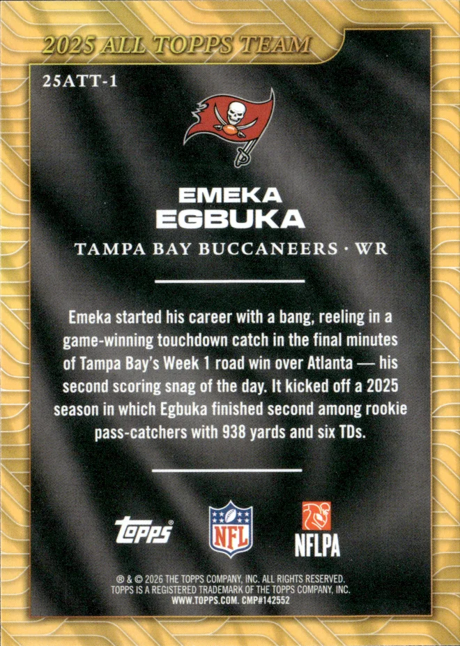 Emeka Egbuka card back