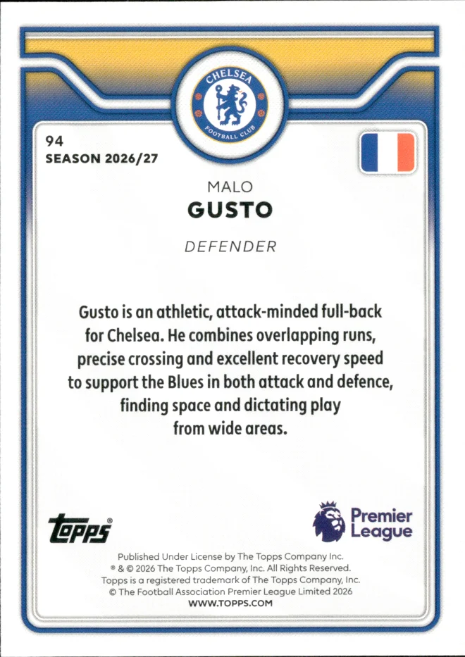 Malo Gusto card back