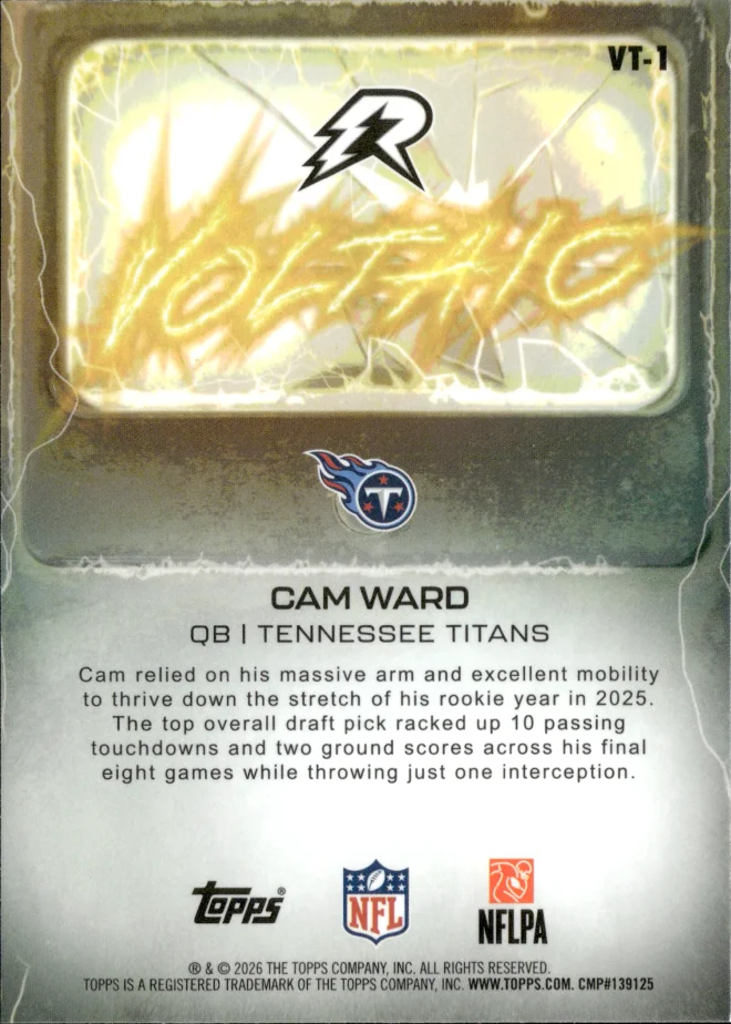 Cam Ward card back