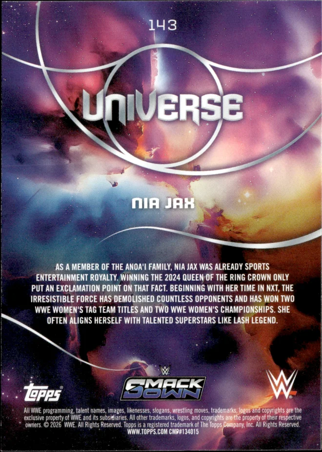 Nia Jax card back
