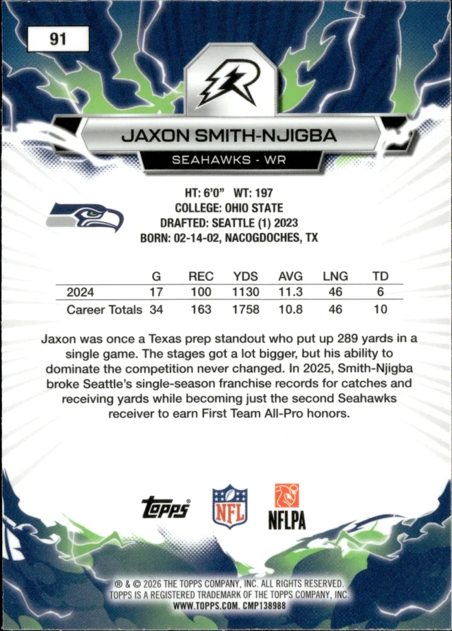 Jaxon Smith-Njigba card back