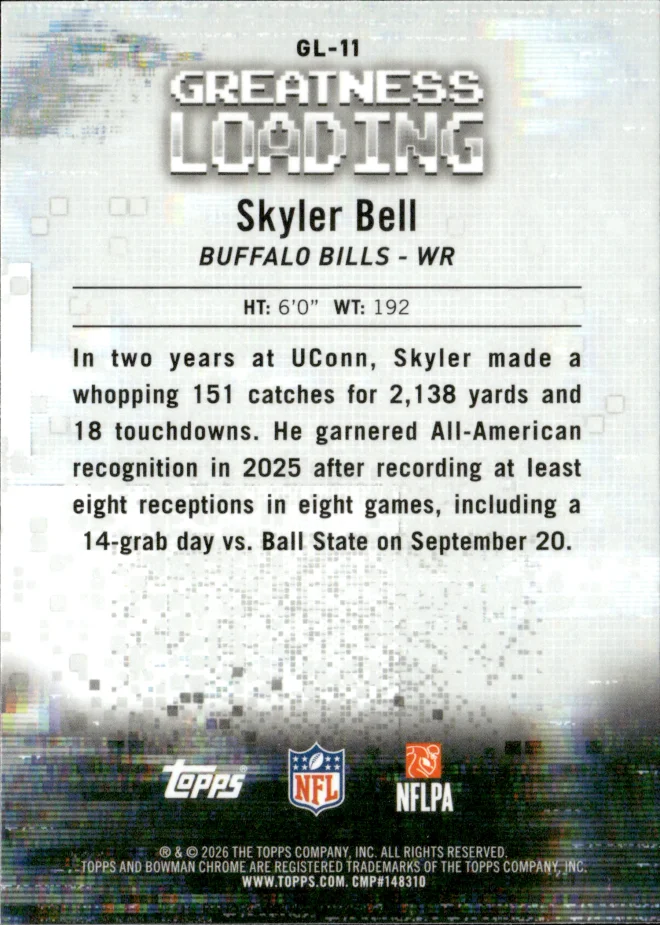 Skyler Bell card back