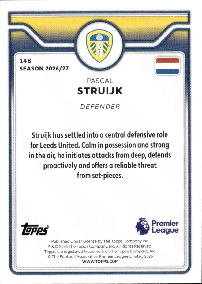 Pascal Struijk card back