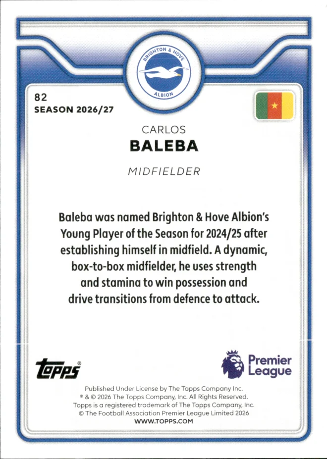 Carlos Baleba card back