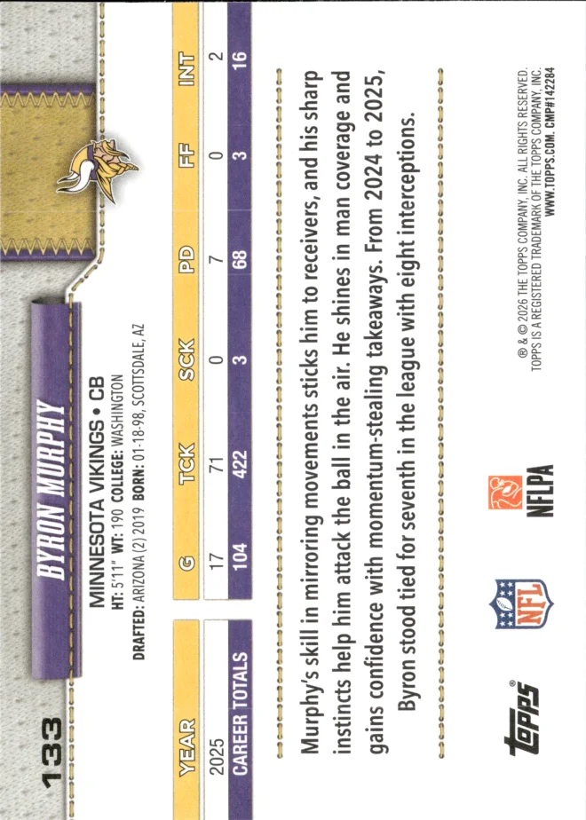 Byron Murphy card back