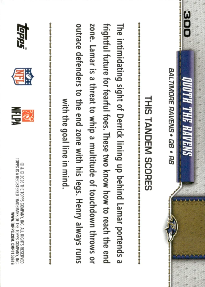 Quoth The Ravens card back