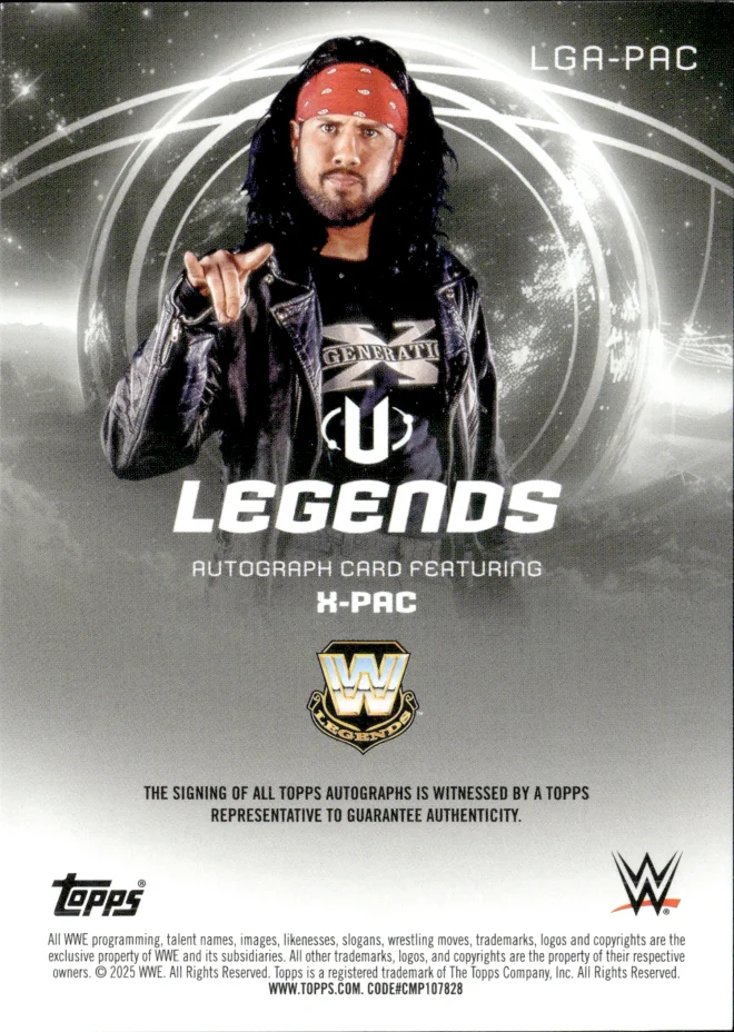 X-Pac card back