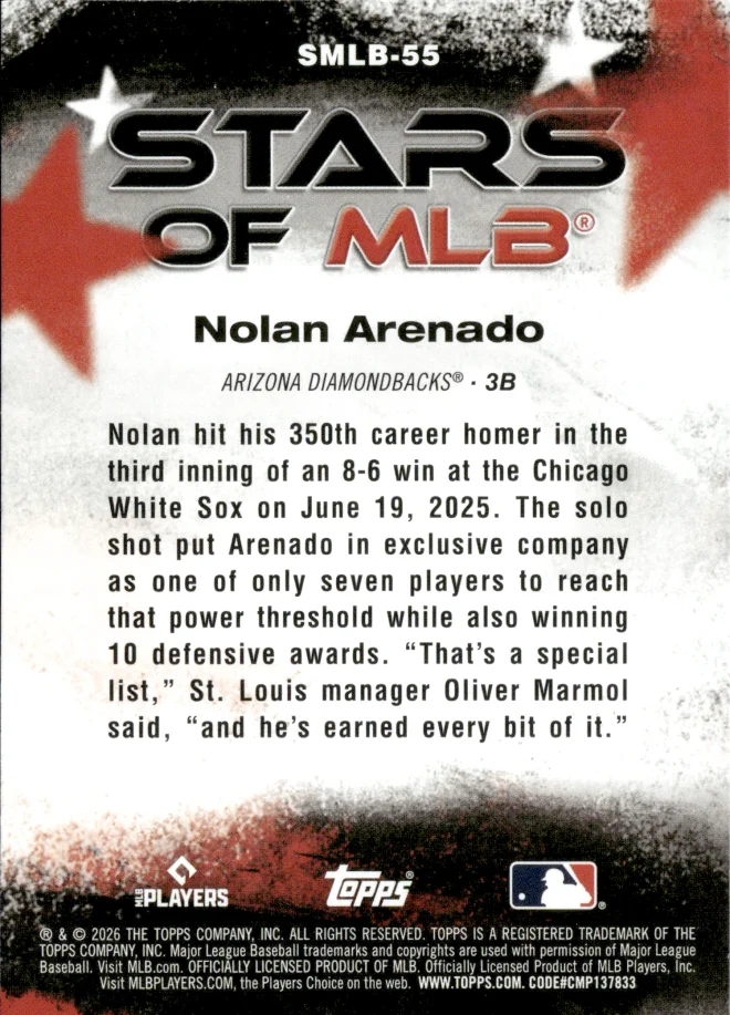 Nolan Arenado card back