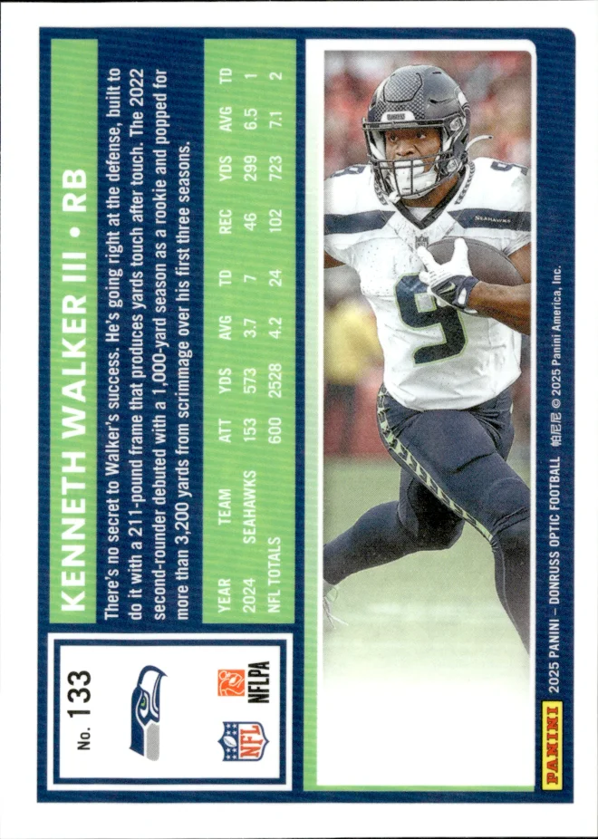 Kenneth Walker III card back