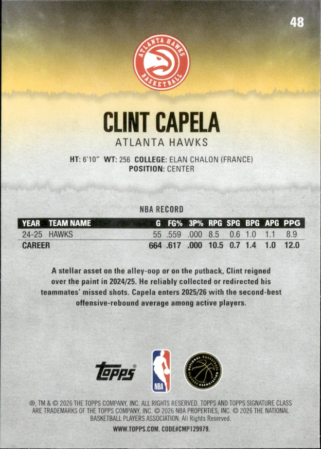 Clint Capela card back