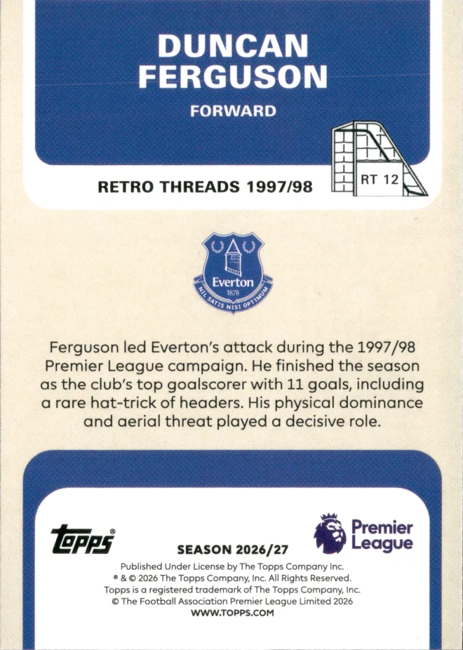 Duncan Ferguson card back