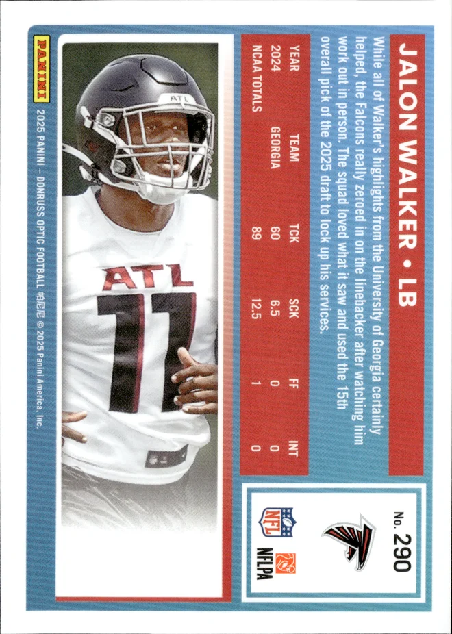 Jalon Walker card back