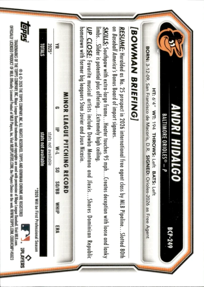 Andri Hidalgo card back