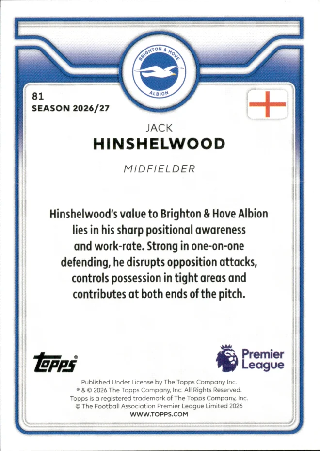 Jack Hinshelwood card back