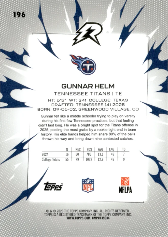 Gunnar Helm card back