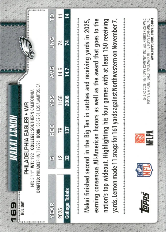 Makai Lemon card back