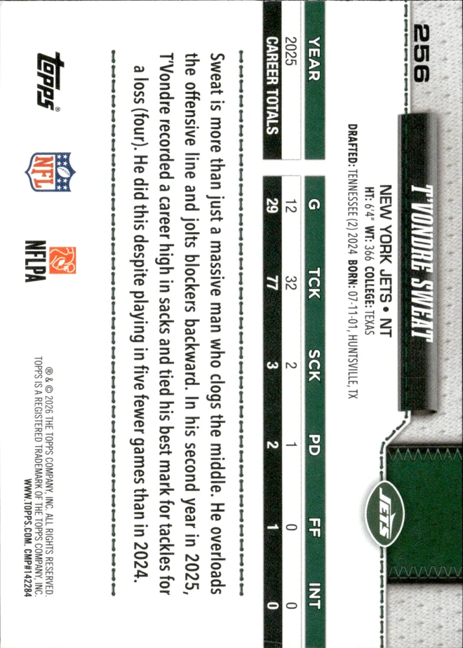 T'Vondre Sweat card back