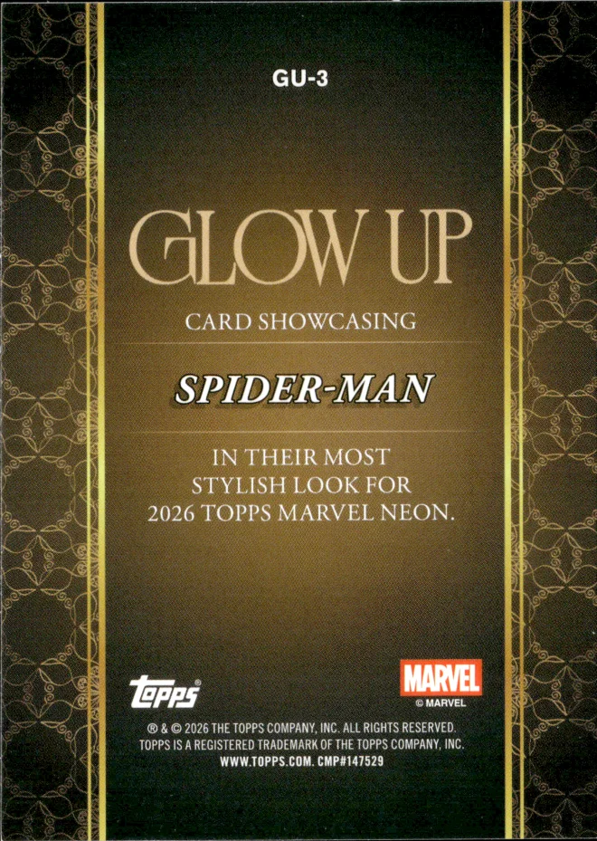 Spider-Man card back