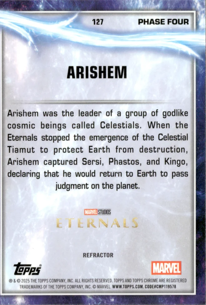 Arishem card back