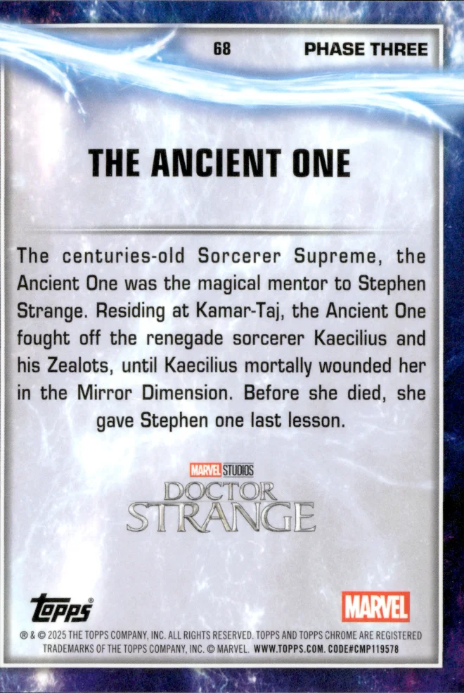 The Ancient One card back
