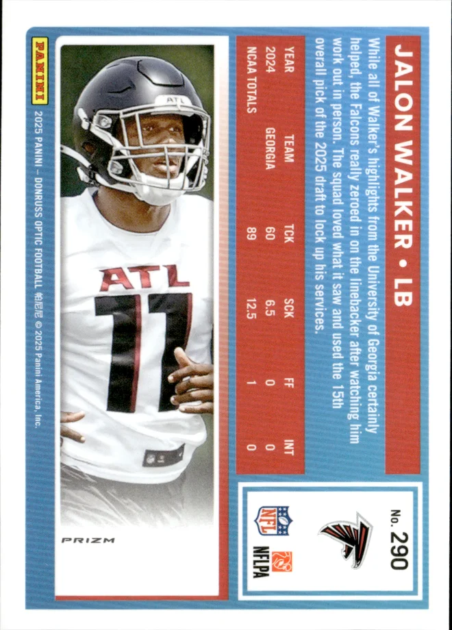 Jalon Walker card back