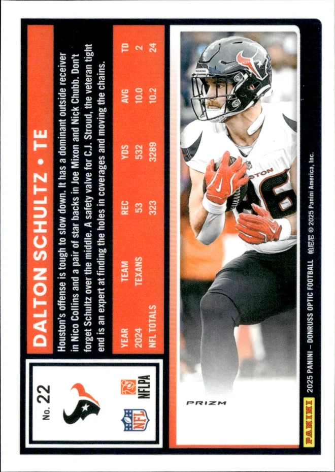 Dalton Schultz card back