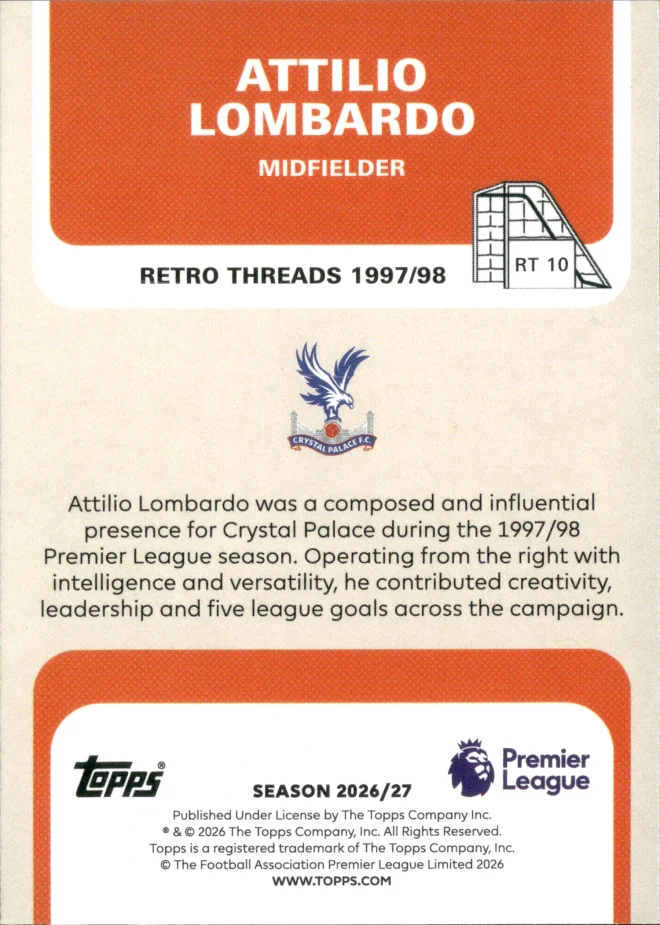 Attilio Lombardo card back