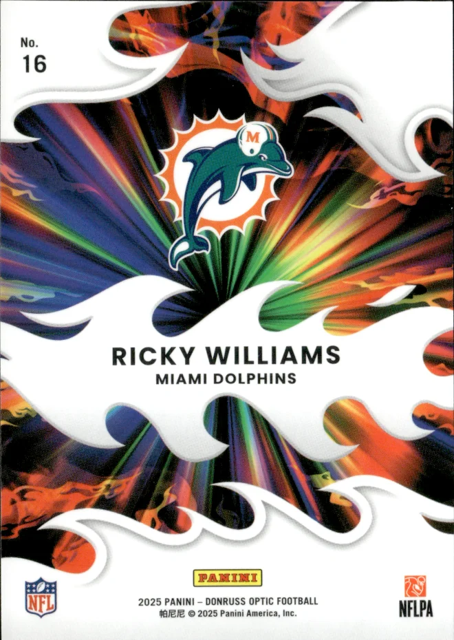Ricky Williams card back